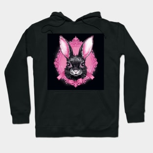 Black Little  Rabbit Hoodie